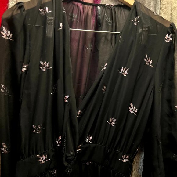 Nasty Gal Sheer Glitter Sheer Maxi Dress - Picture 7 of 8